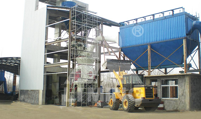 江蘇連云港礦渣加工現(xiàn)場(chǎng)