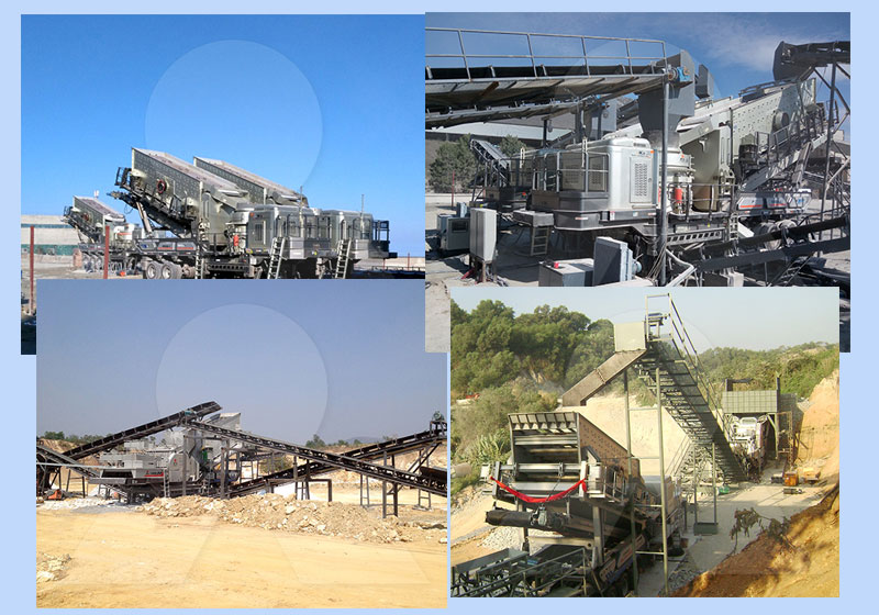 移動(dòng)破碎站生產(chǎn)現(xiàn)場(chǎng)