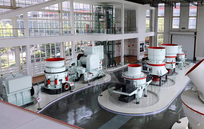 黎明重工破碎磨粉設備展廳